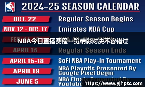 NBA今日直播赛程一览精彩对决不容错过